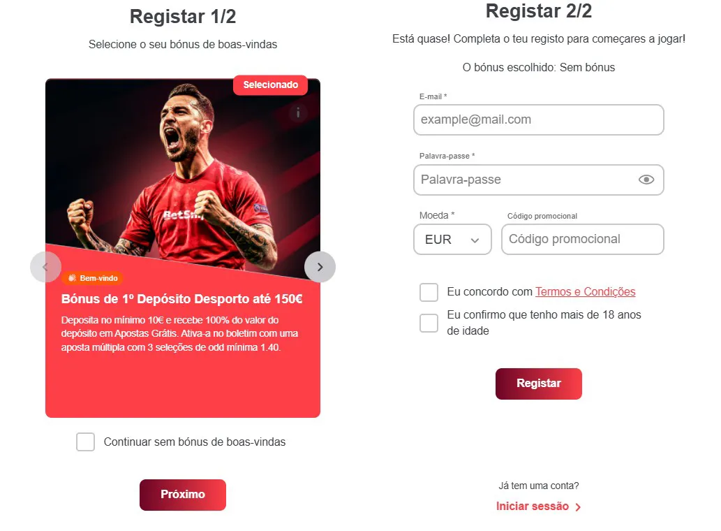 BetSnipe Casino registr
