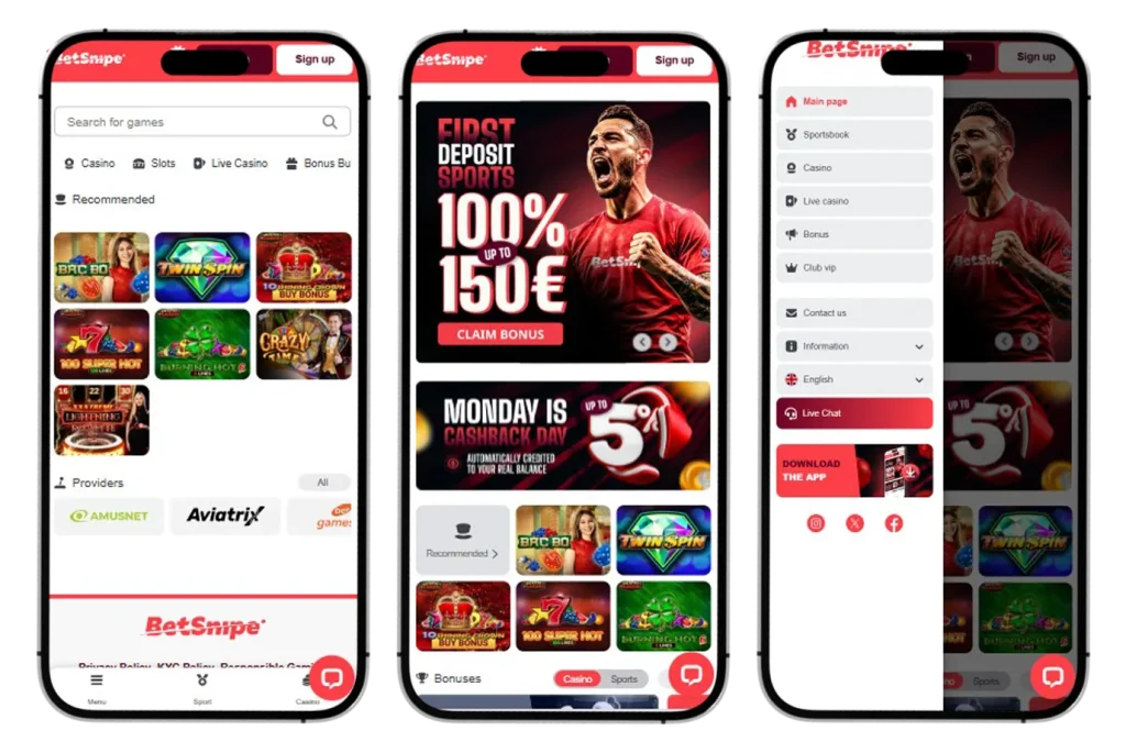 BetSnipe Casino app